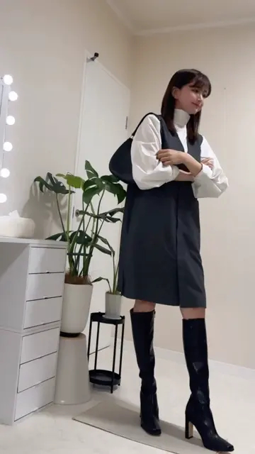 フーア♡ロングジレ　ベルト付き　美品 キレイ見え！ロングジレセットアップ - ベルーナ【公式】