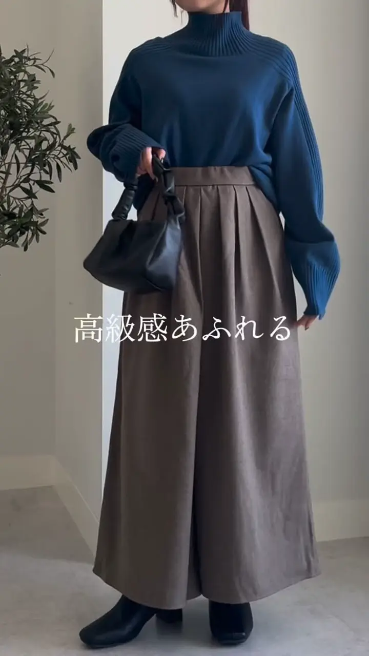 洗える！重ね着風デザインワイドパンツセットアップ - ベルーナ【公式】