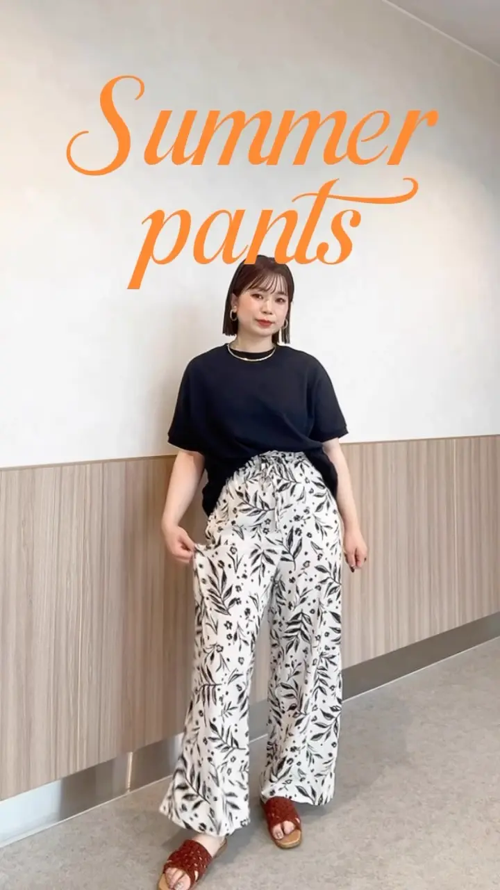NOANOA パレオ　レーヨン素材　キルト柄 ヒンヤリ！レーヨン素材プリントワイドパンツ - ベルーナ【公式】