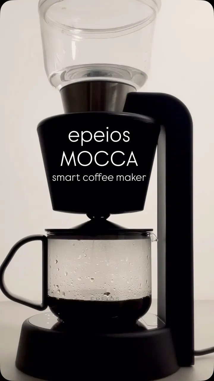 【美品】EPEIOS(エペイオス) スマートコーヒーメーカーMocca ブラック FoElem｜スマートコーヒーメーカー Mocca