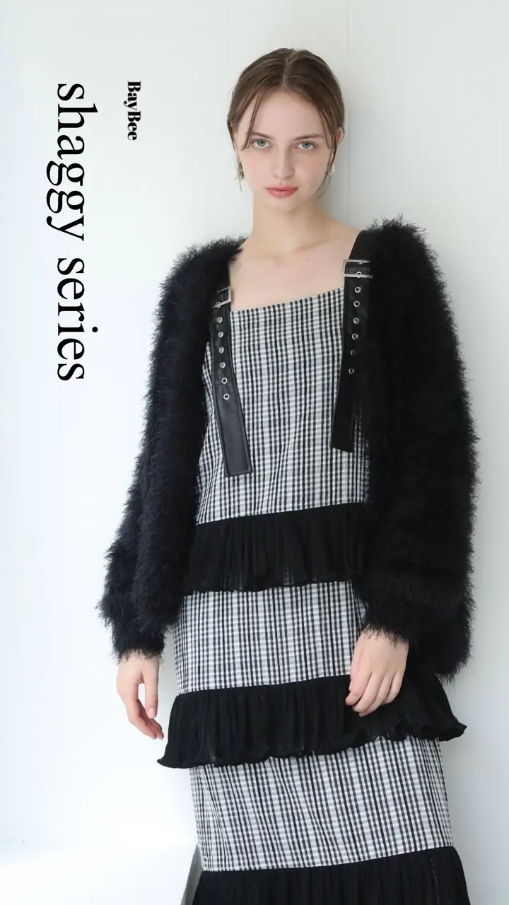 shaggy cardigan(ivory) - BayBee