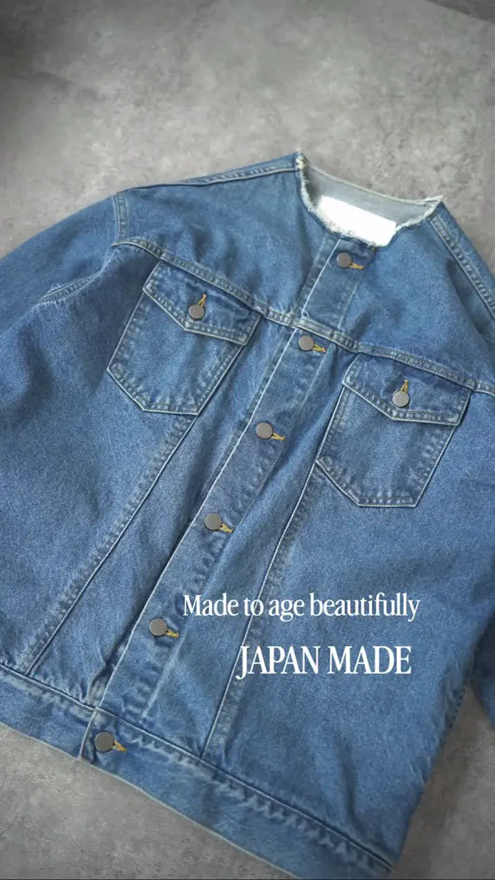 予約】no collar denim JK - BayBee