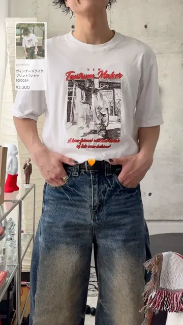 ヴィンテージライクプリントTシャツ TO0054 – YOLO（ヨロ
