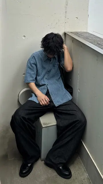 半袖Tシャツ メンズ デニム ショルダーデザイン 2色 Tシャツ シンプル メンズ レディース ユニセックス 半袖 半袖T