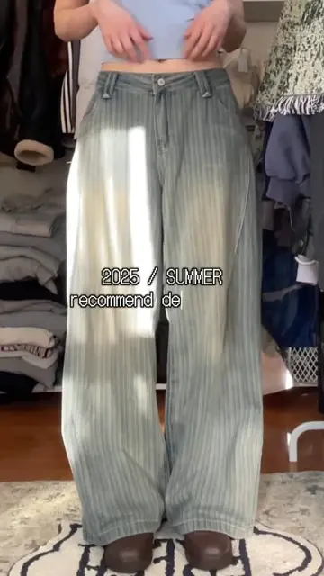 一番人気物 ルーズストレートポケットデニムパンツ C0036 – YOLO（ヨロ パンツ