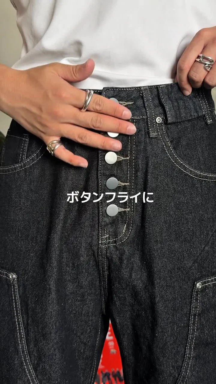 ダブルニーステッチデニムパンツ RG7199 – YOLO（ヨロ）｜ファッション通販