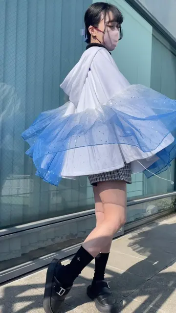 最短即日出荷】男女兼用 ビッグシルエット ケープ＊Favorite