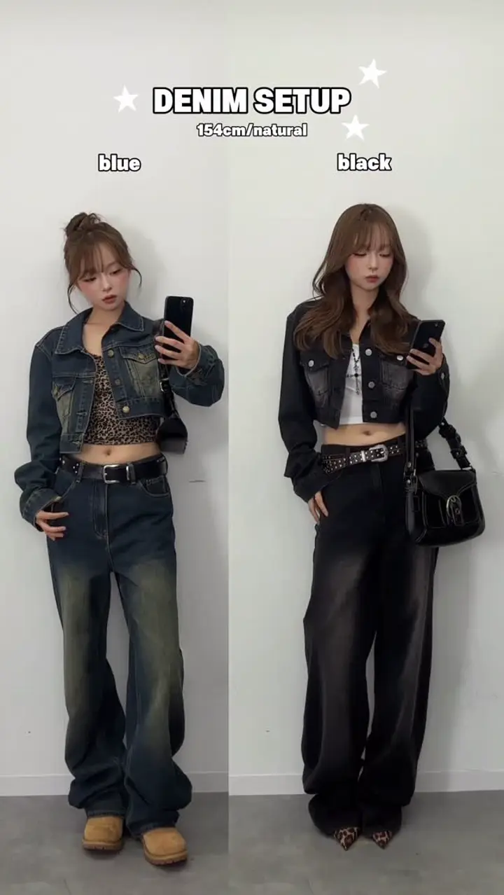 TRIFLE クロップドジャケットデニムセットアップ クロップドジャケットデニムセットアップ – ANDOR ONLINE