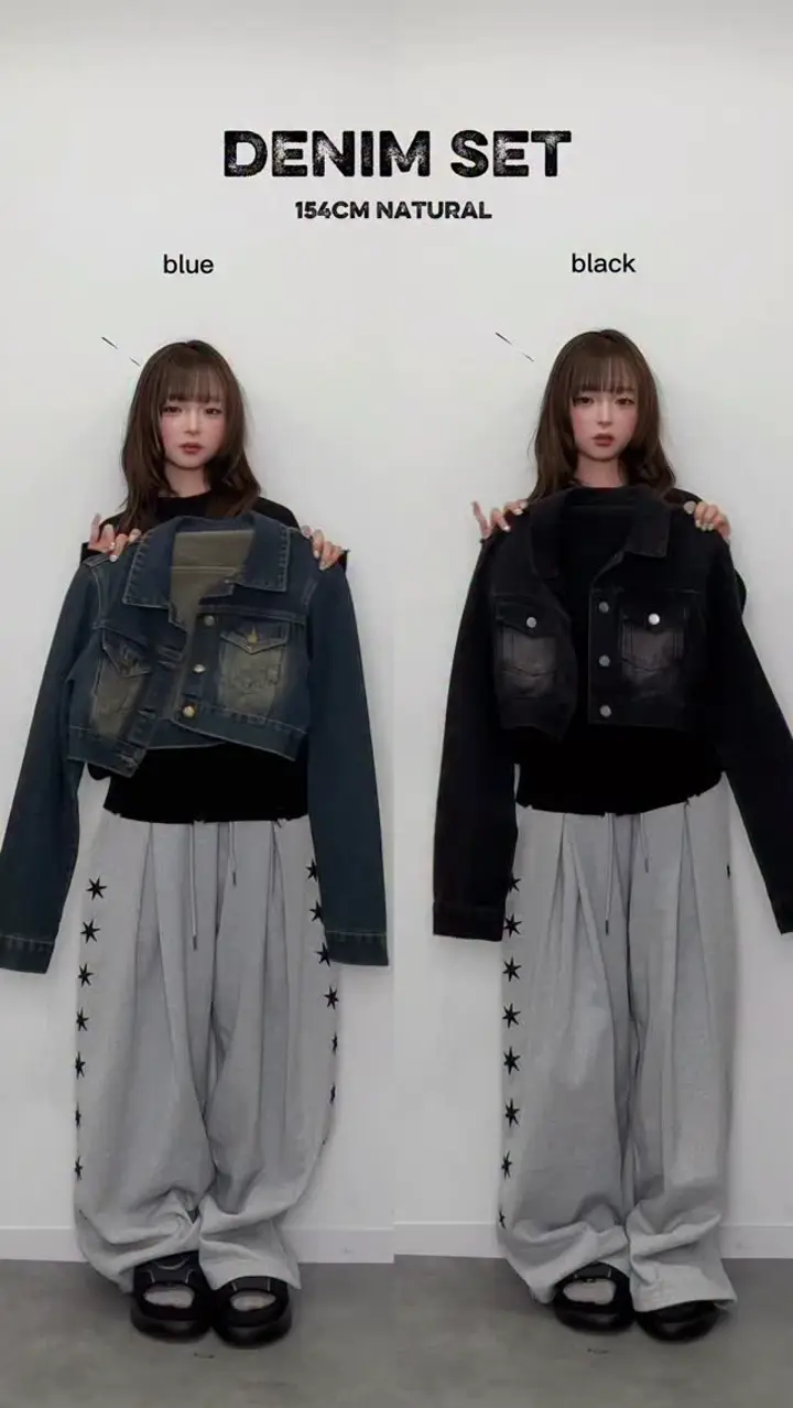 クロップドジャケットデニムセットアップ – ANDOR ONLINE