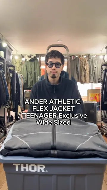 ANDER ATHLETIC FLEX JACKET/ SMOKE / TEENAGER Exclusive Wide Sized