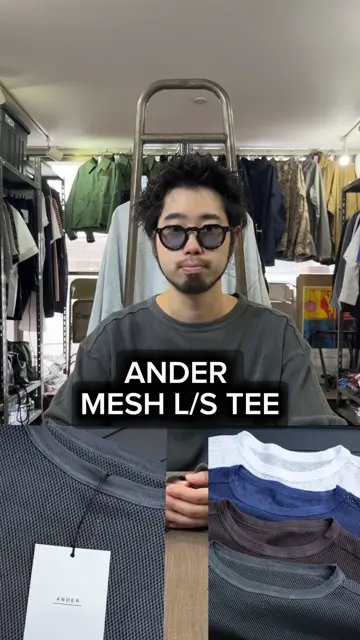 予約販売』 ANDER MESH L/S TEE / FADE BLACK / TEENAGER