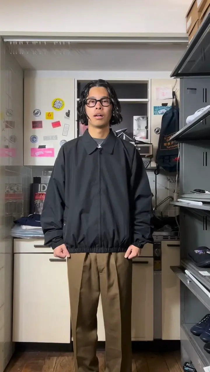 DEAD STOCK” US Black Peach skin Swingtop Jacket - TEENAGER Online