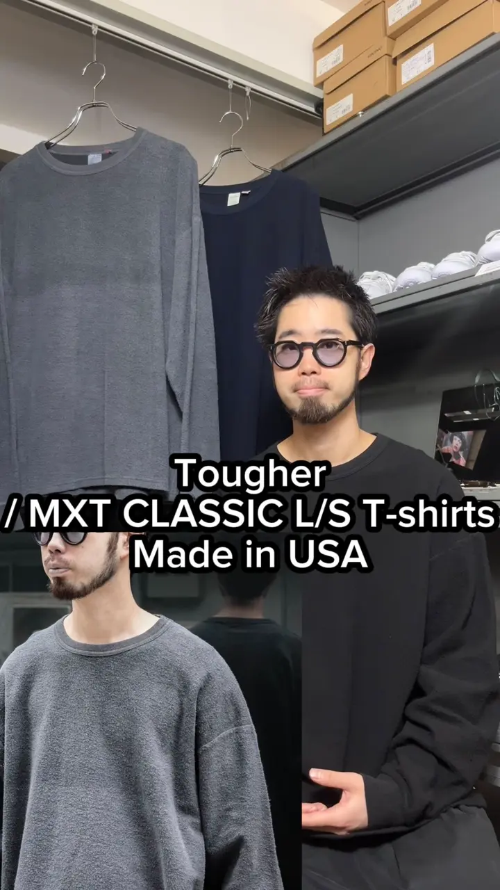 Tougher/ MXT CLASSIC L/S T-shirts / BLACK PIGMENT / Made in USA