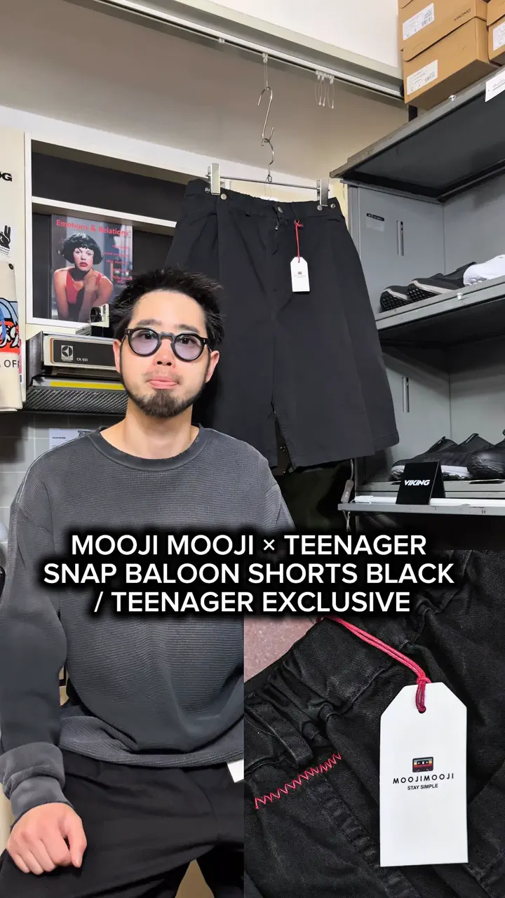 MOOJI MOOJI × TEENAGER SNAP BALOON SHORTS - TEENAGER ONLINE STORE