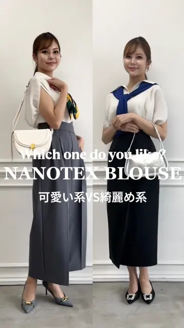 NANOTEX衿付きゆるブラウス - 12Twelve Agenda