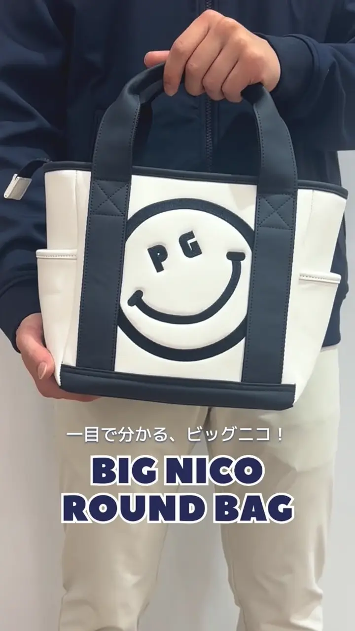 パーリーゲイツ] 当店オリジナルモデル ビッグニコキャディバッグ (46