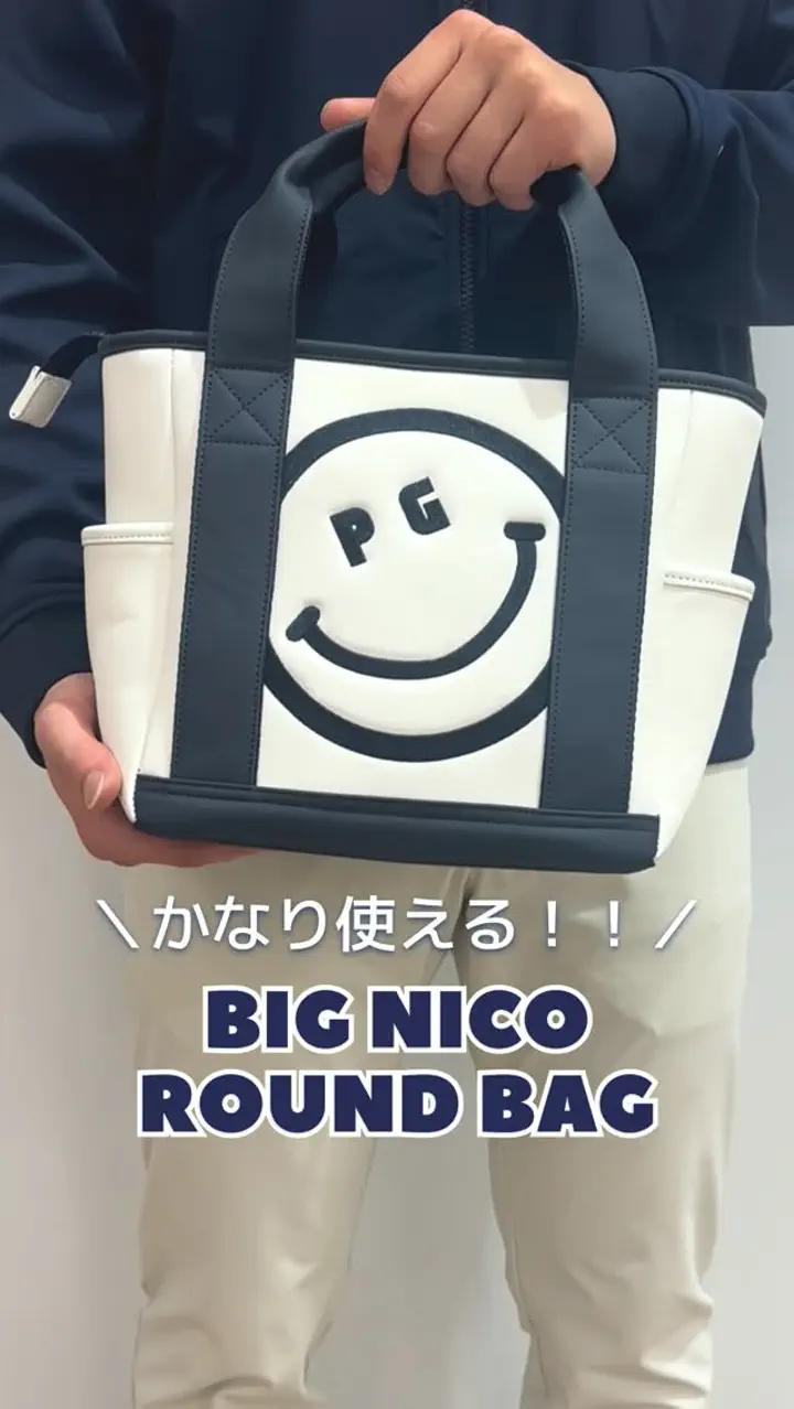 パーリーゲイツ] 当店オリジナルモデル ビッグニコカートバッグ