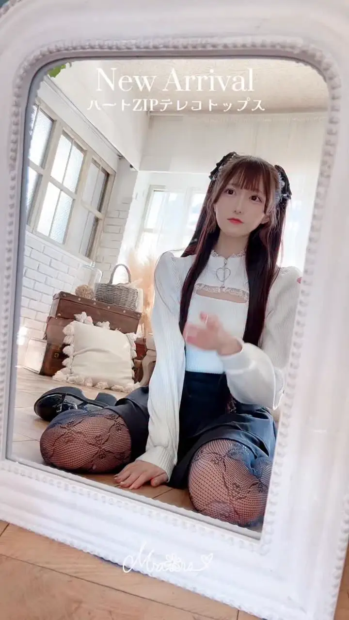 MA*RS】ハートZIPテレコトップス - ホワイト size-F | 地雷系