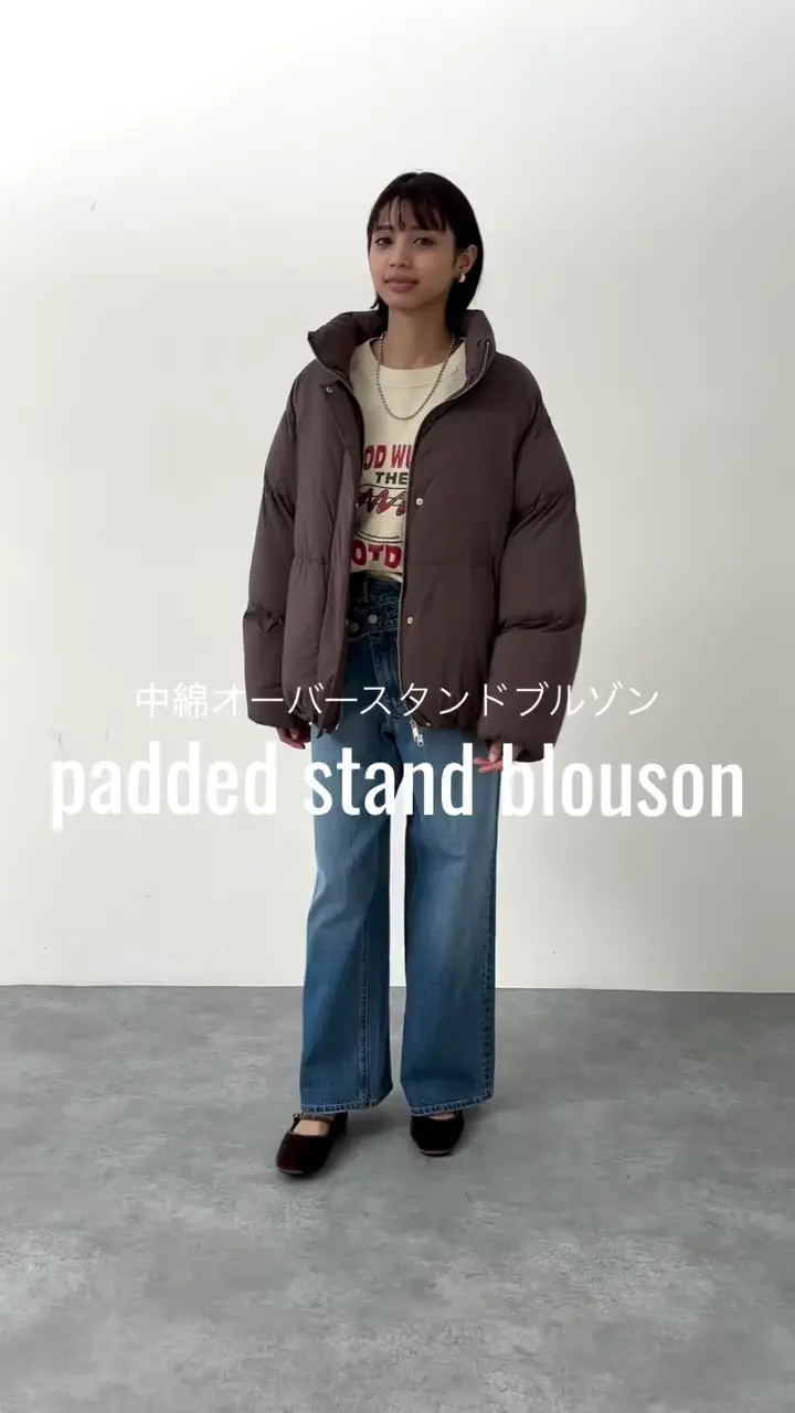 non-no掲載】中綿オーバースタンドブルゾン｜OUTLET / アウトレット