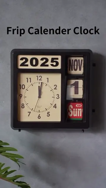Flip Calendar Clock