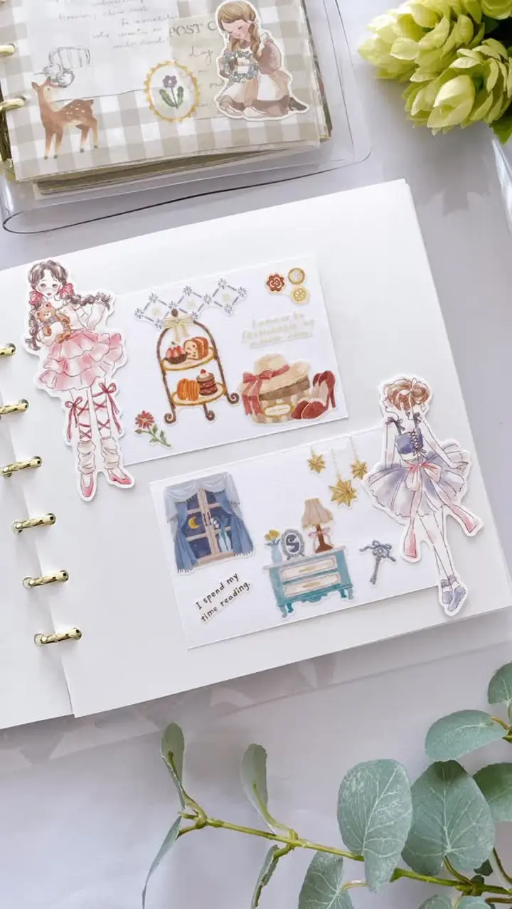 リトルアンドディアステッカー frame | マインドウェイブ