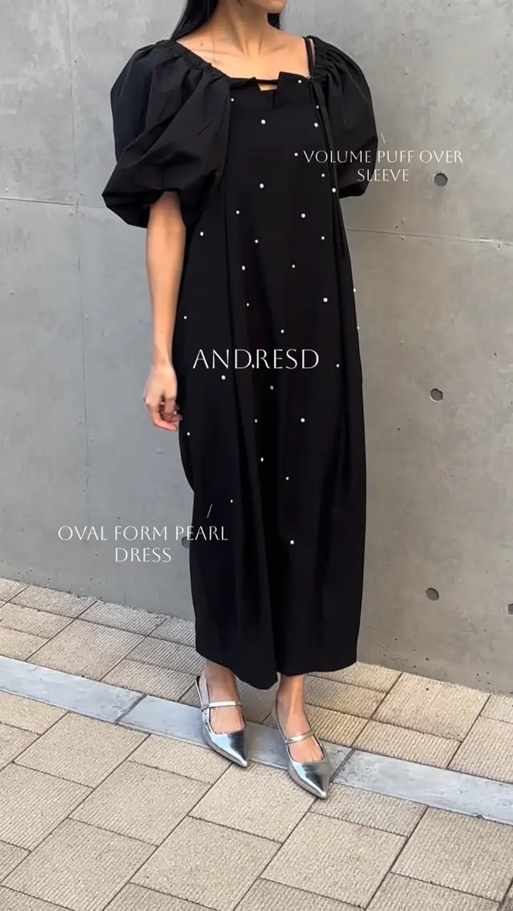 oval form pearl dress | ALL ITEM | ROOM903 online