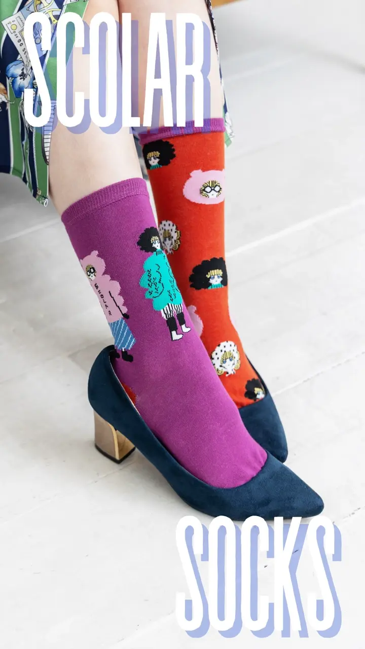 コラボ作品‼️クッションタグカラー No.283 Masayoshi Oyaデザイン Folkdrakter クッション ブルー