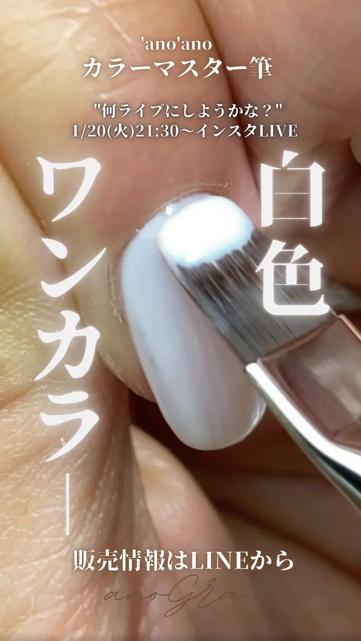 カラーマスター筆【ネイルブラシ】ワンカラーネイルを簡単にムラ無く