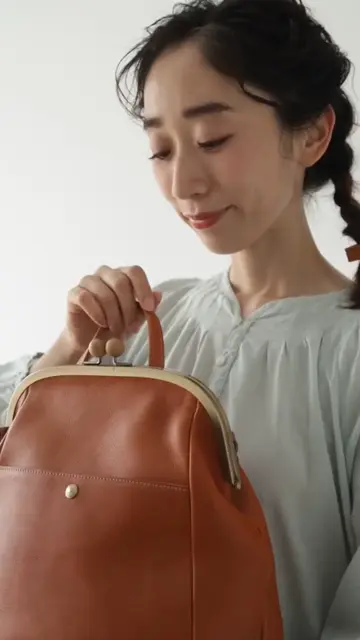Kanmi. /カンミ ドロップツリー木玉 がま口3WAYバッグ 　グリーン Kanmi. カンミ ドロップツリー木玉 がま口3WAYバッグ B22-62