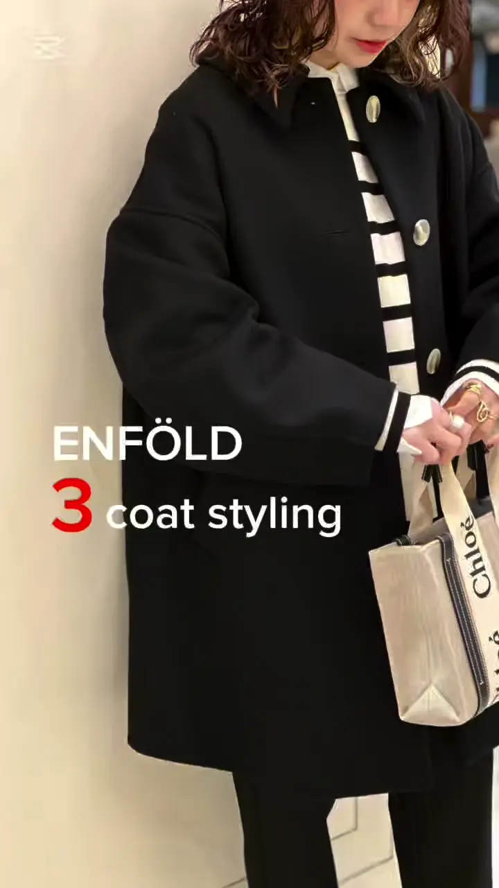 ENFOLD(エンフォルド)】 NAPE SOUTIEN-COLLAR COAT｜PARIGOT ONLINE