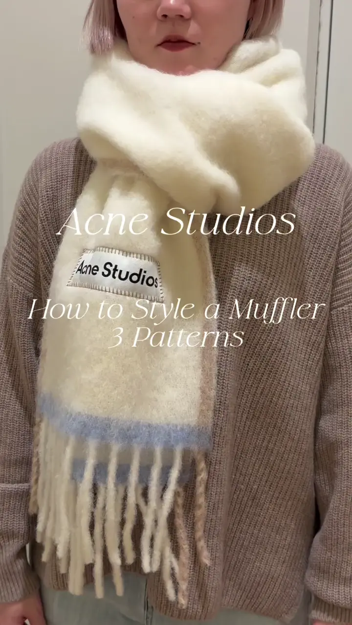 Acne Studios(アクネストゥディオズ)】 ウールモヘアスカーフ｜PARIGOT