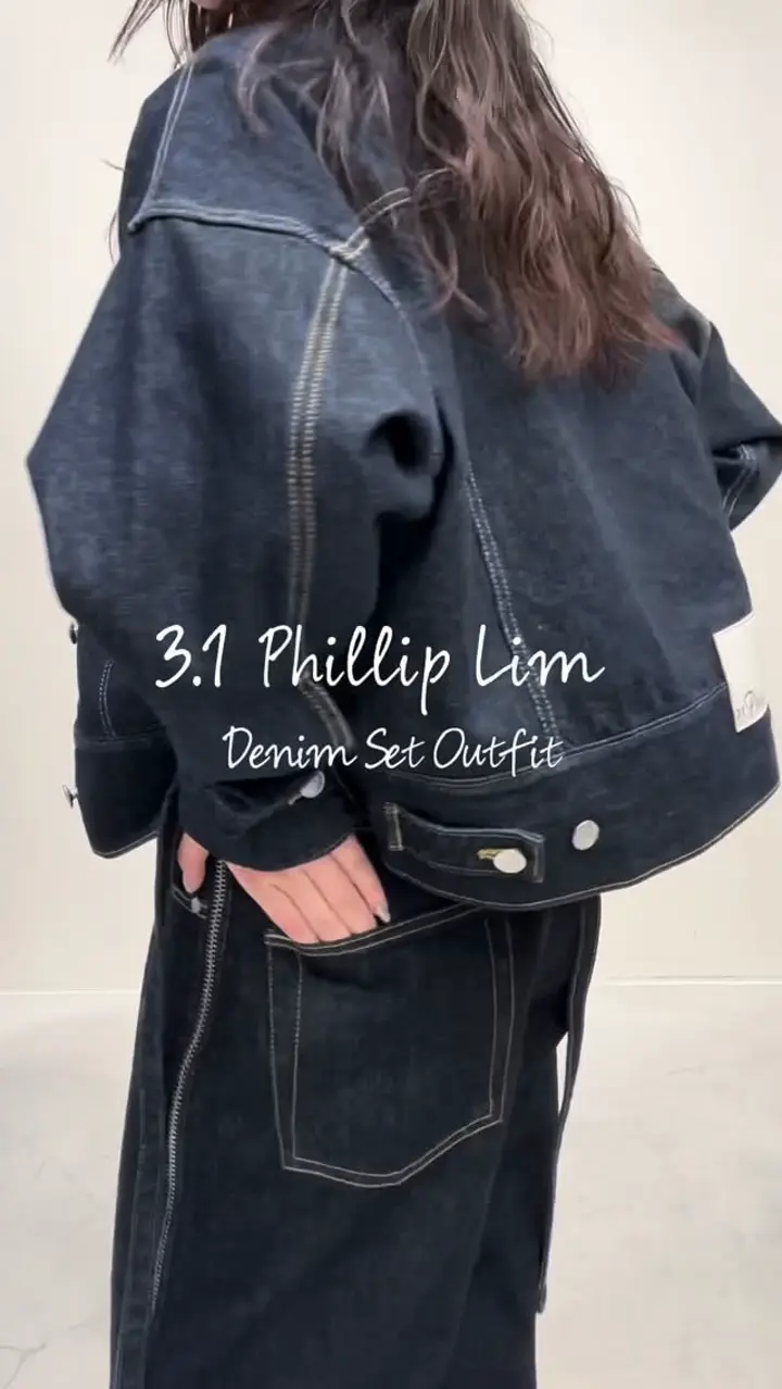 3.1 Phillip Lim(スリーワン フィリップリム)】 Denim Boxy Jacket