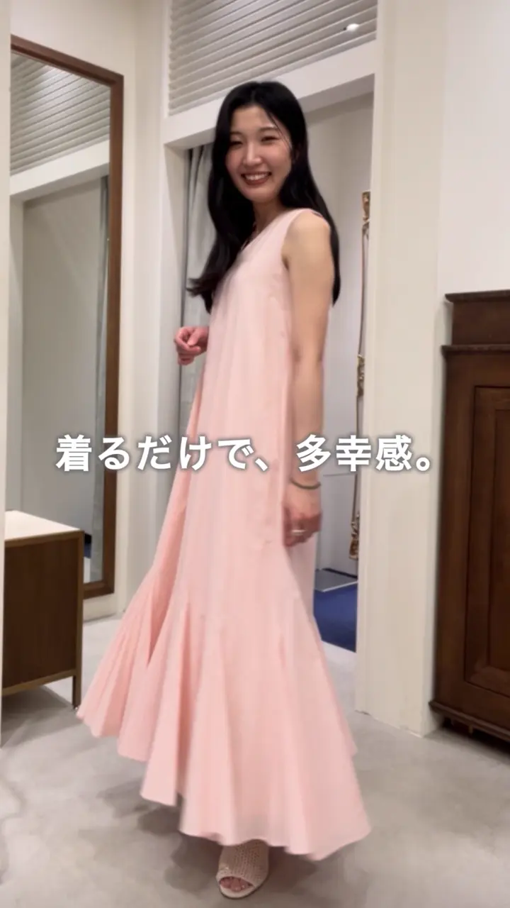 マリハ マルティニーク別注 月影のドレス ロング ワンピース ピンク S MARIHA(マリハ)】 夏の月影のドレス｜PARIGOT ONLINE（パリゴオンライン）