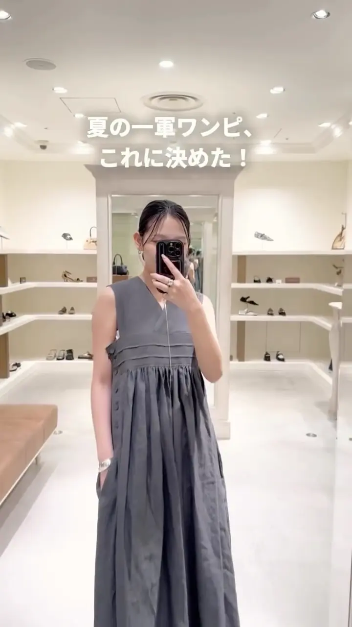 HYKE(ハイク)】 LINEN MAXI DRESS｜PARIGOT ONLINE（パリゴオンライン）
