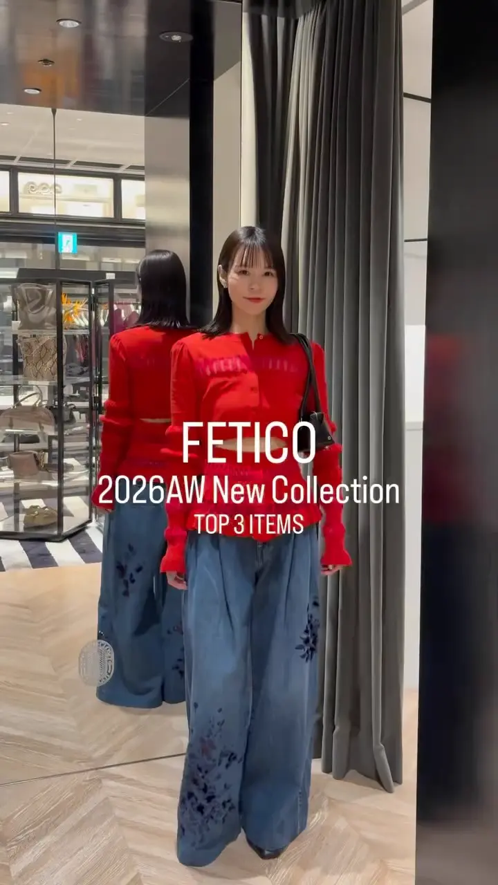 FETICO(フェティコ)】 FLOCKED ROSE PRINT GATHERED BLOUSE｜PARIGOT