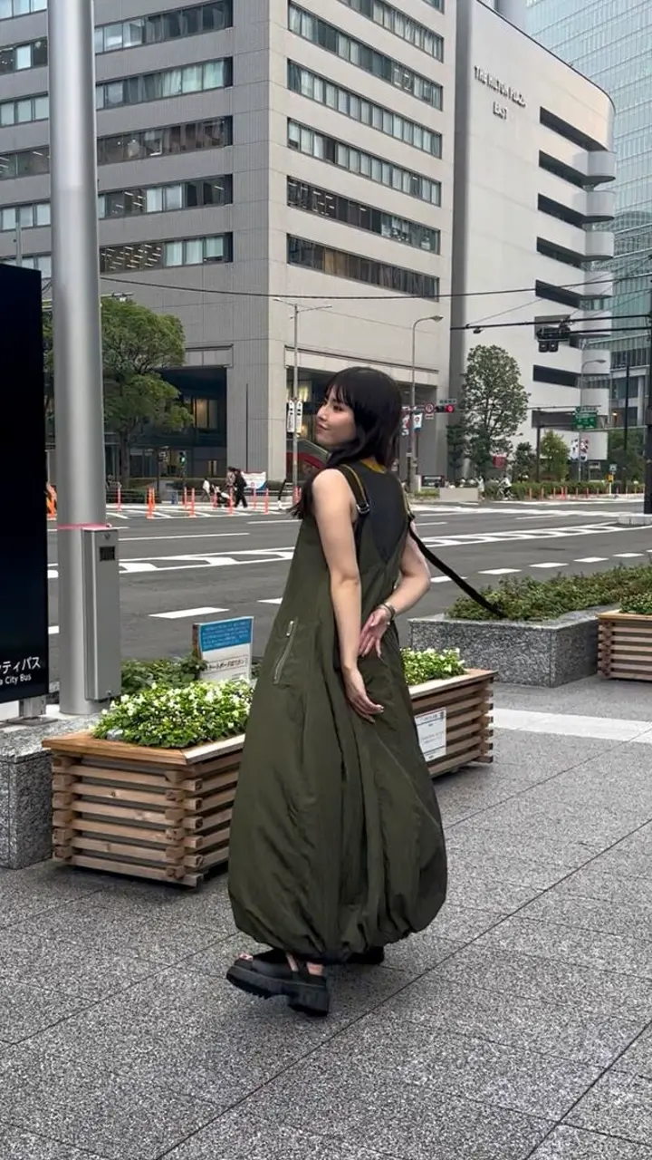 SHOULDER BELT BALLOON OP | ワンピース | WOMEN'S（ウィメンズ