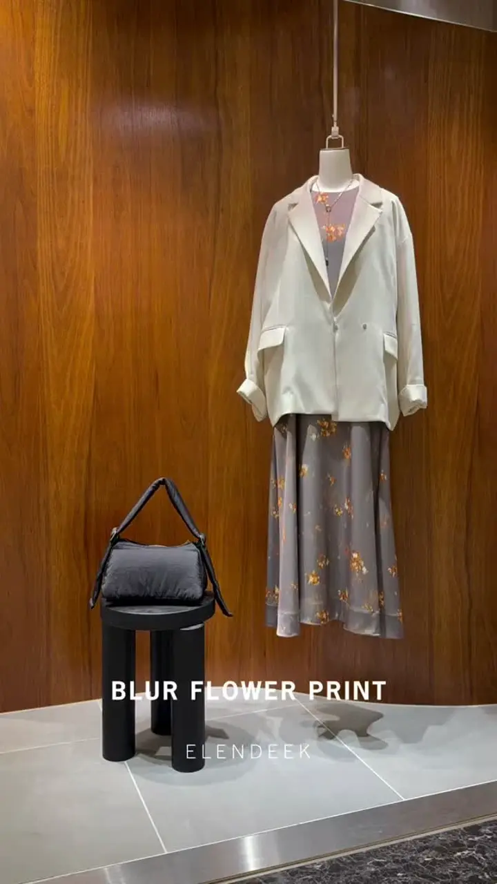 BLUR FLOWER PRINT OP｜ワンピース | ELENDEEK （エレンディーク）公式通販