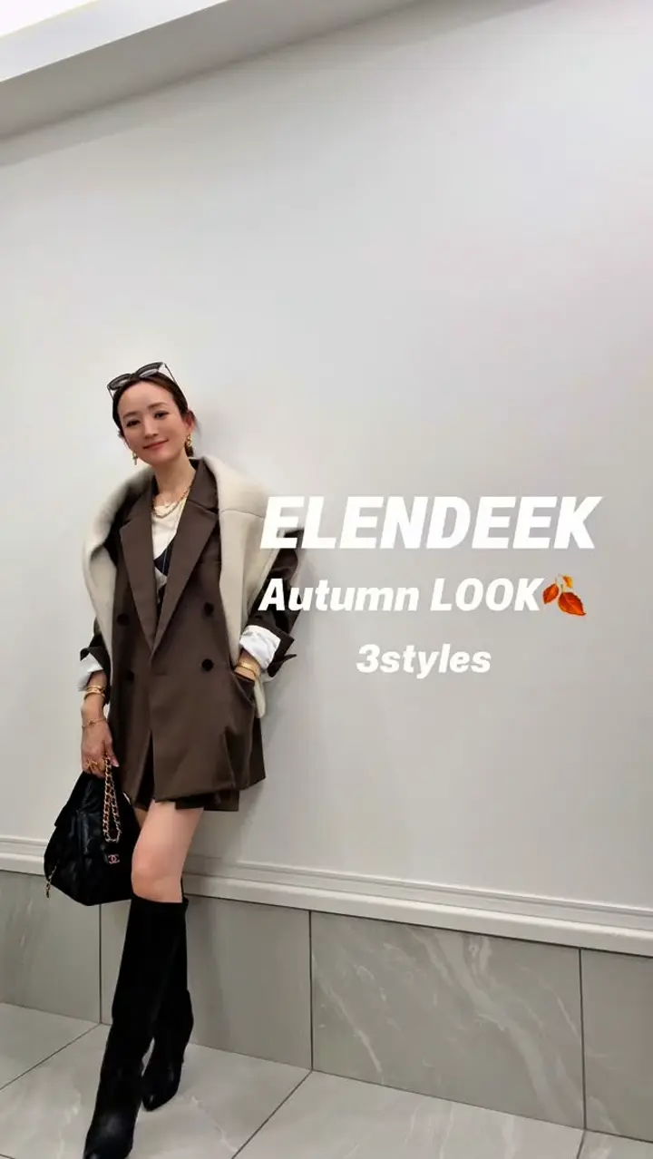 ELENDEEKラクーンカーディガン ELENDEEK（エレンディーク） カーディガン CNラクーンミックスダブル