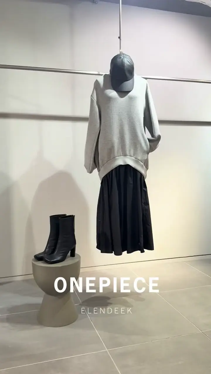 DEEP V NECK A-LINE OP｜ワンピース | ELENDEEK （エレンディーク