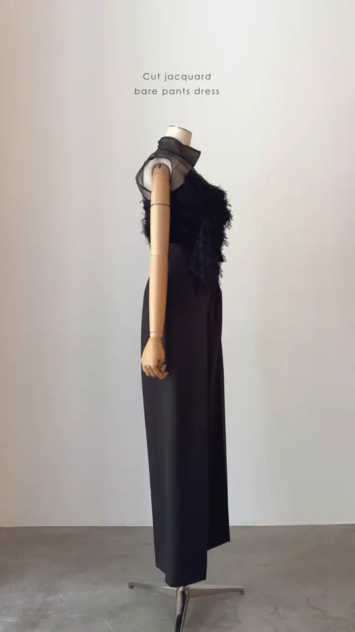 LADYカットジャガードベアパンツドレス｜ラグナムーン（LAGUNAMOON