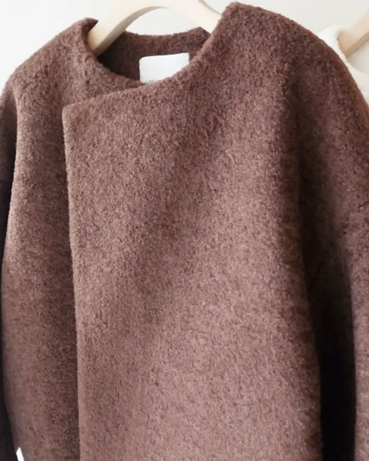 ペプラムドッキングニットカーディガン｜ラグナムーン（LAGUNAMOON