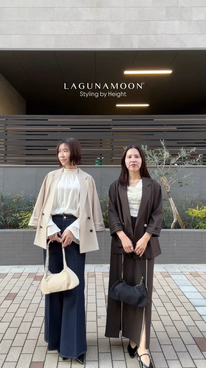 タックヘムトレンチライクショートブルゾン｜ラグナムーン（LAGUNAMOON