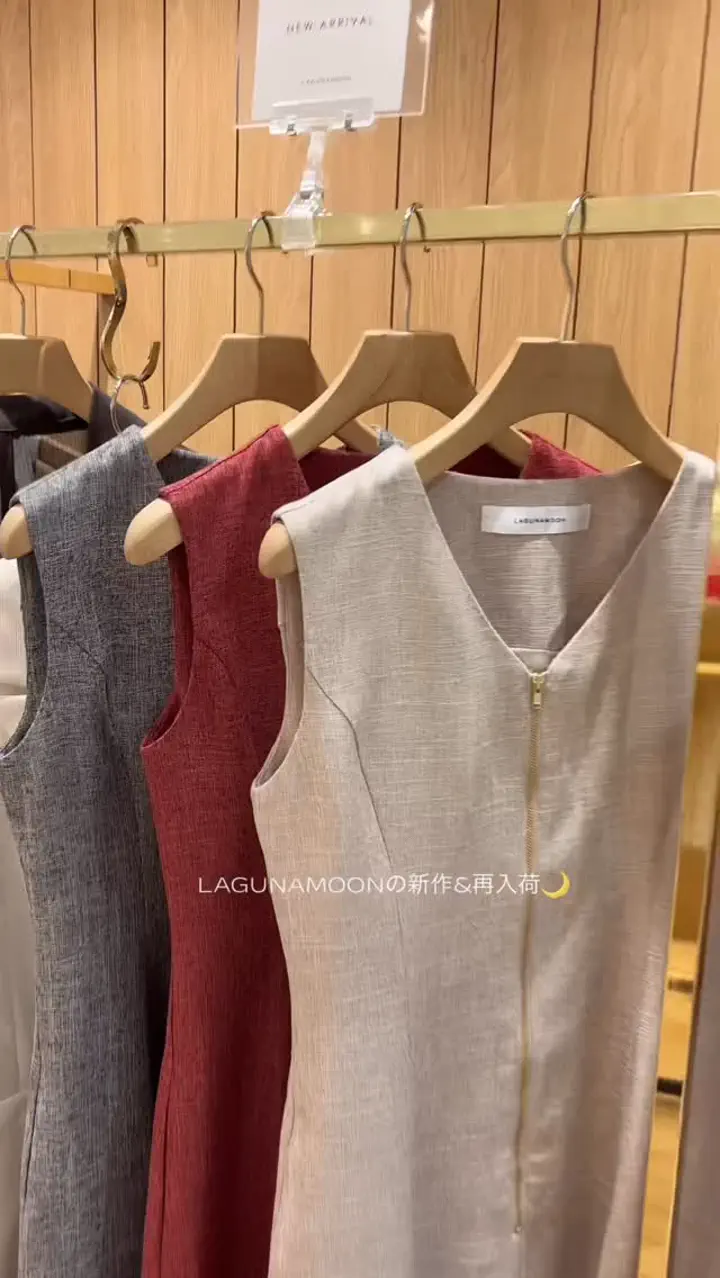 フロントZIPミックスカラーワンピース｜ラグナムーン（LAGUNAMOON