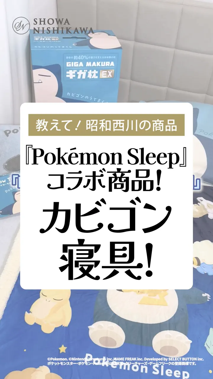ポケモンスリープ』ギガ枕EX/カビゴンのうでまくら・ピカチュウのそい