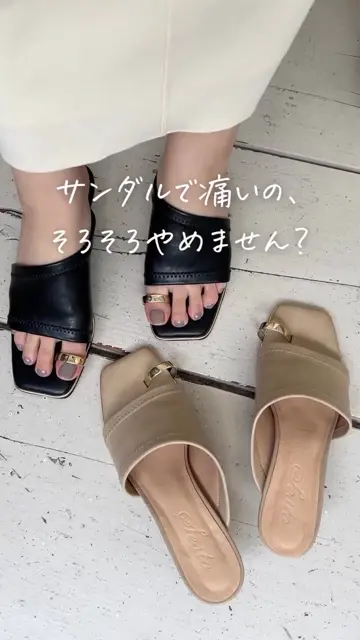 【 】洗練美を纏うキトンヒールサンダル ストレッチフィットサムリングキトゥンヒールミュールサンダル