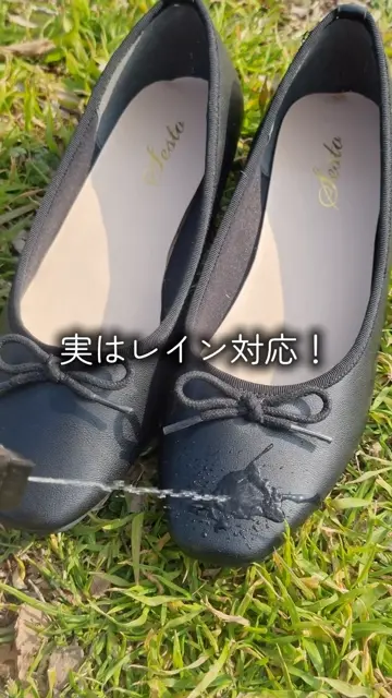 生活防水！晴雨兼用バレエシューズ/レインシューズ/レイン