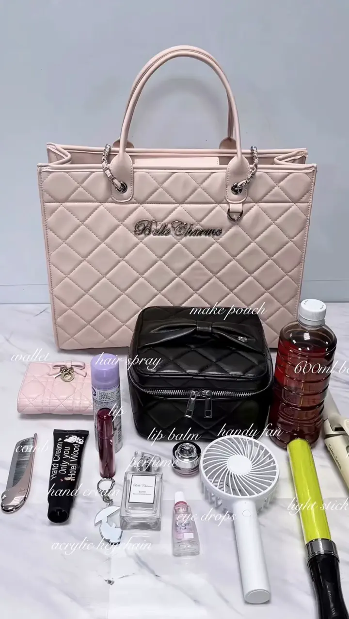 大容量》Belle Charme Quilted Carry on Tote | Belle Charme(ベル