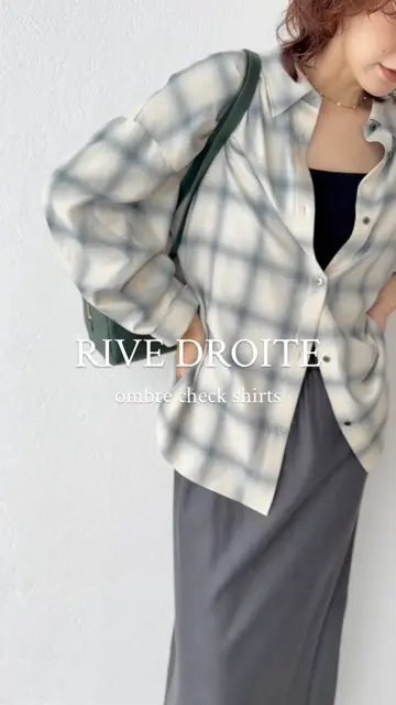 抜け感◎】オンブレーチェックシャツ | RIVE DROITE(リヴドロワ 