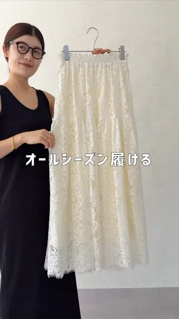 完売カラー再追加！/着映え◎】スカラレースフレアスカート | DOUDOU