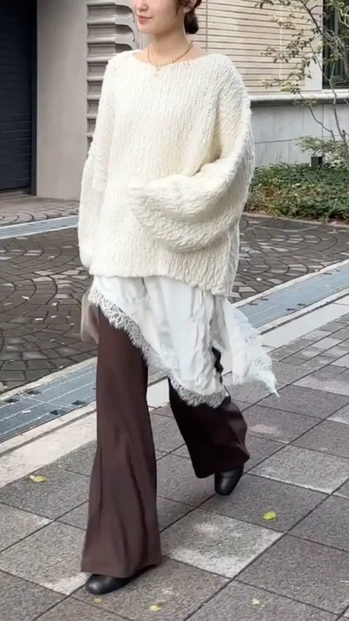 完売カラー再追加！】アシメレースキャミ | DOUDOU(ドゥドゥ